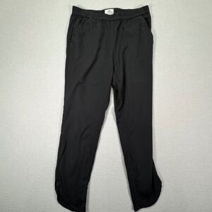 Marine Layer Womens Black Elastic‎ Waist Tapered Jogger Pants Tulip Hem Size M
